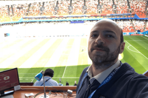 Nicolás Samper durante el Mundial de Rusia 2018