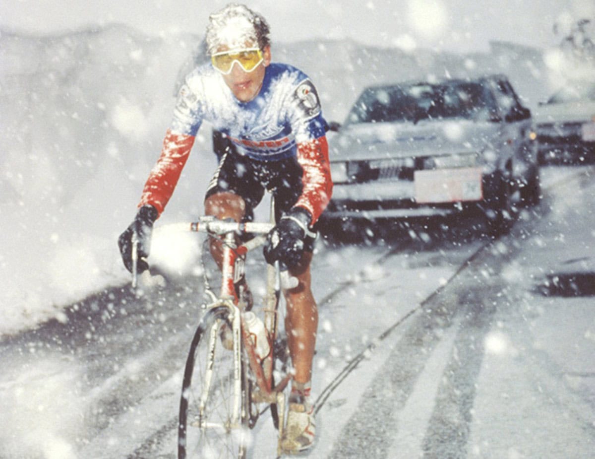 Andy Hampsten en el Gavia: una de las etapas más duras del ciclismo