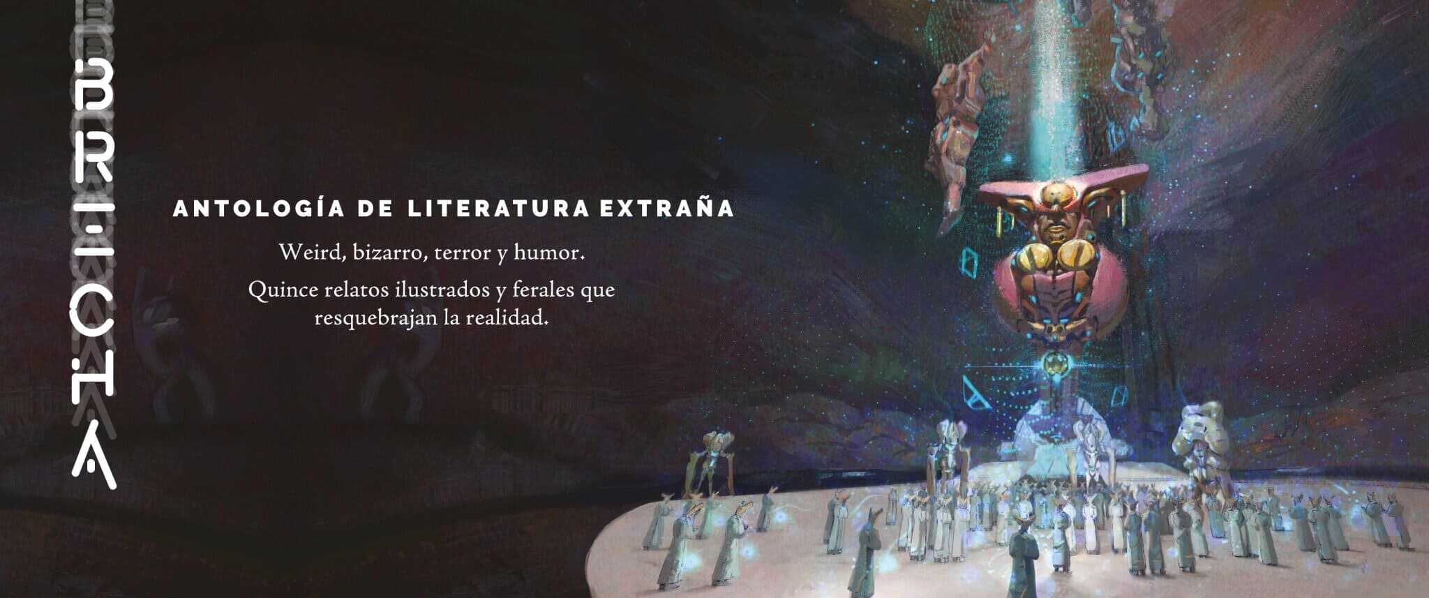 Portada de Brecha, antología de literatura extraña