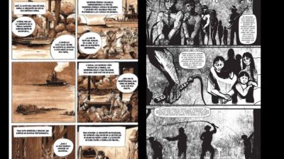 Portadas de El corazón de las tinieblas y La vorágine