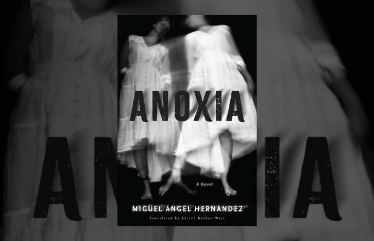 Portada de la novela Anoxia de Miguel Ángel Hernández