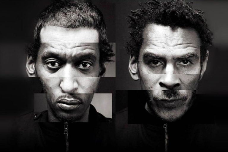 Integrantes de Massive Attack en retrato en blanco y negro, en su regreso a Bogotá con un mensaje de activismo político y ambiental.