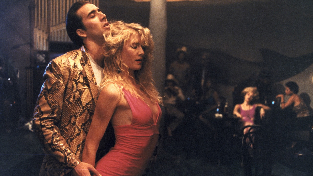 Escena de Wild at Heart con Nicolas Cage y Laura Dern