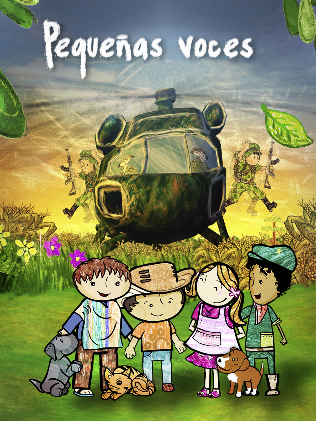 Cartel de Pequeñas voces, única en la lista de mejores películas colombianas