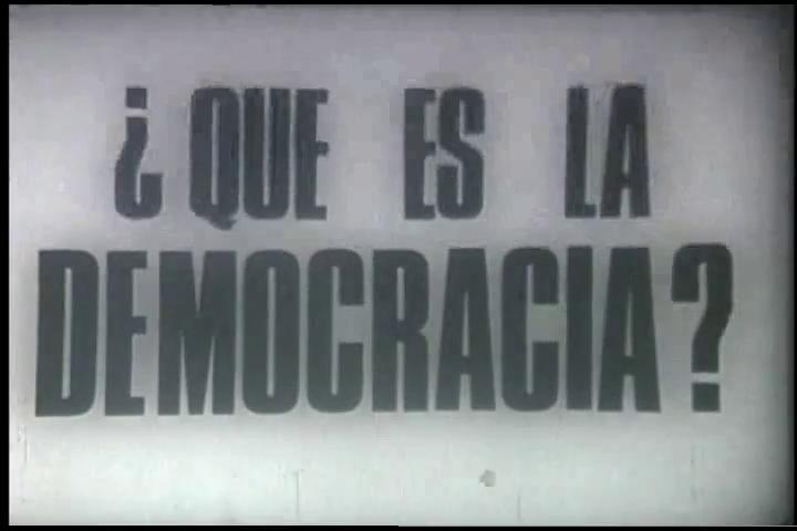 Censura en el cine y la TV colombiana con ¿Qué es la democracia?