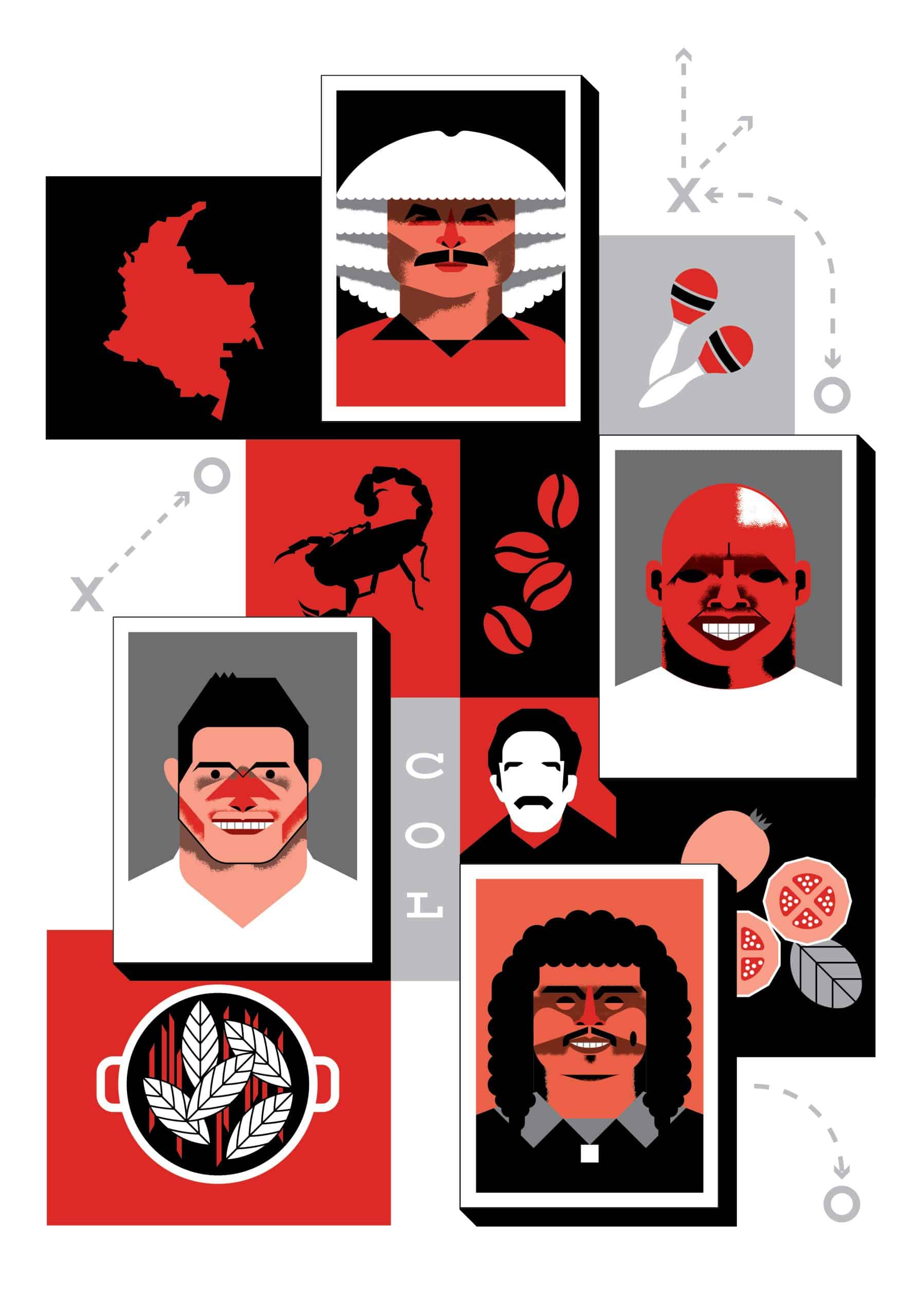 Ilustración de Argentina en Pelota sudaca