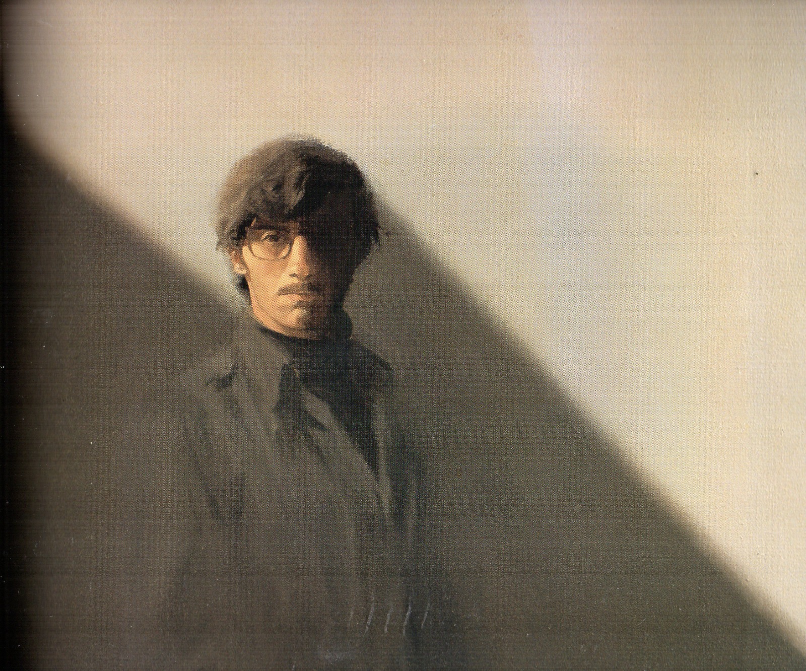 Autorretrato en sombra. 1972. Óleo sobre lienzo. 62 x 77 cm