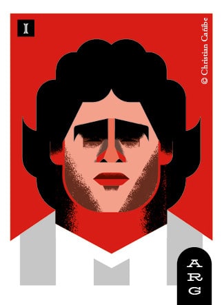 Mosaico de cromos de Pelota sudaca