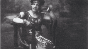 Álvaro Echavarría vestido de mujer, fotografiado por Benjamín de la Calle en 1927