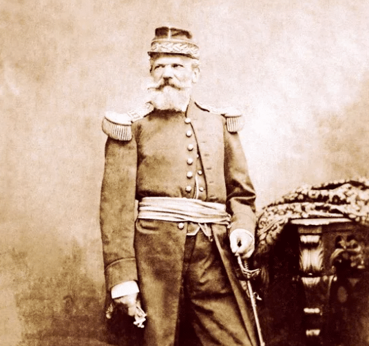 Retrato histórico de Leonardo Canal González, quien ejerció el Poder Ejecutivo desde La Unión y Pasto en 1862.
