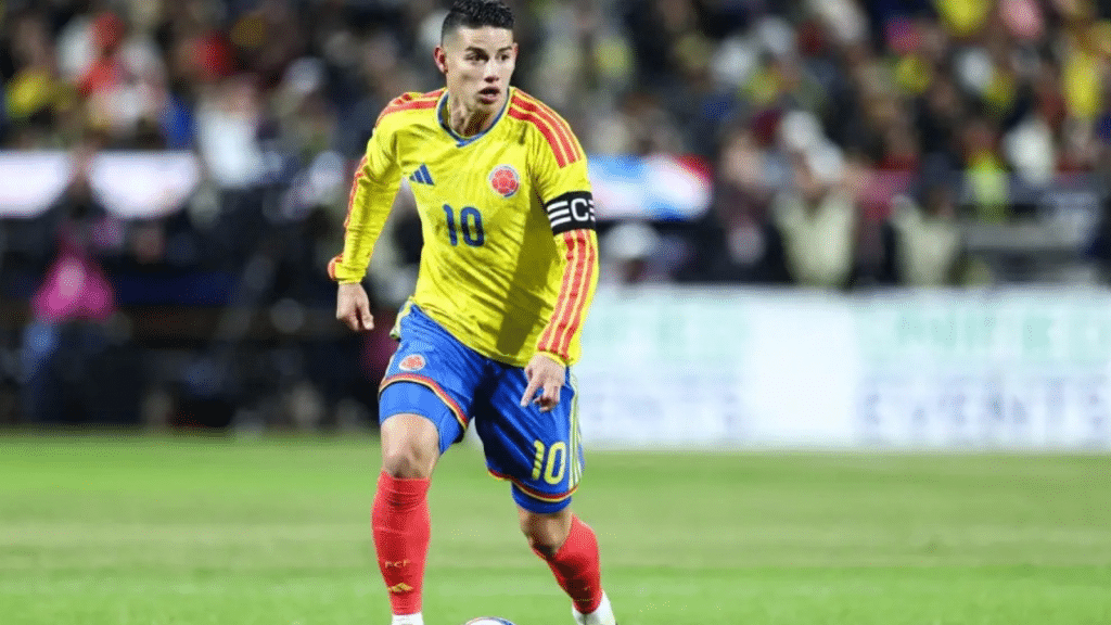 James Rodríguez con la camiseta número 10 de la Selección Colombia